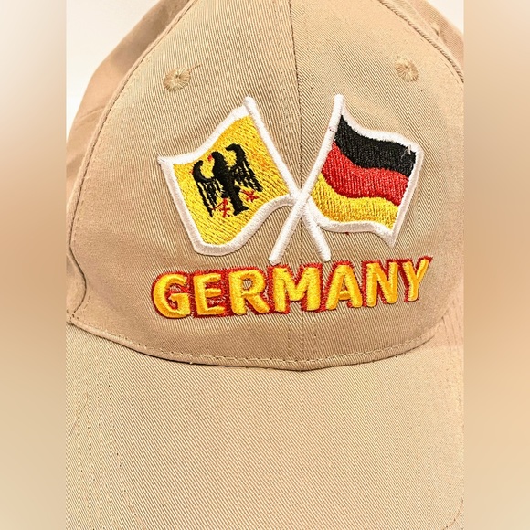 Embroidered Germany with Flags Adjustable Ball Cap - Picture 7 of 7